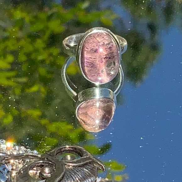 Shellys Boutique Jewelry - LODOLITE PHANTOM QUARTZ 925 STERLING SILVER RING, SIZE 7